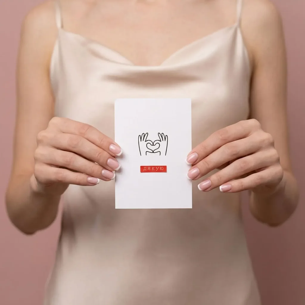 Postcard "Thank you"